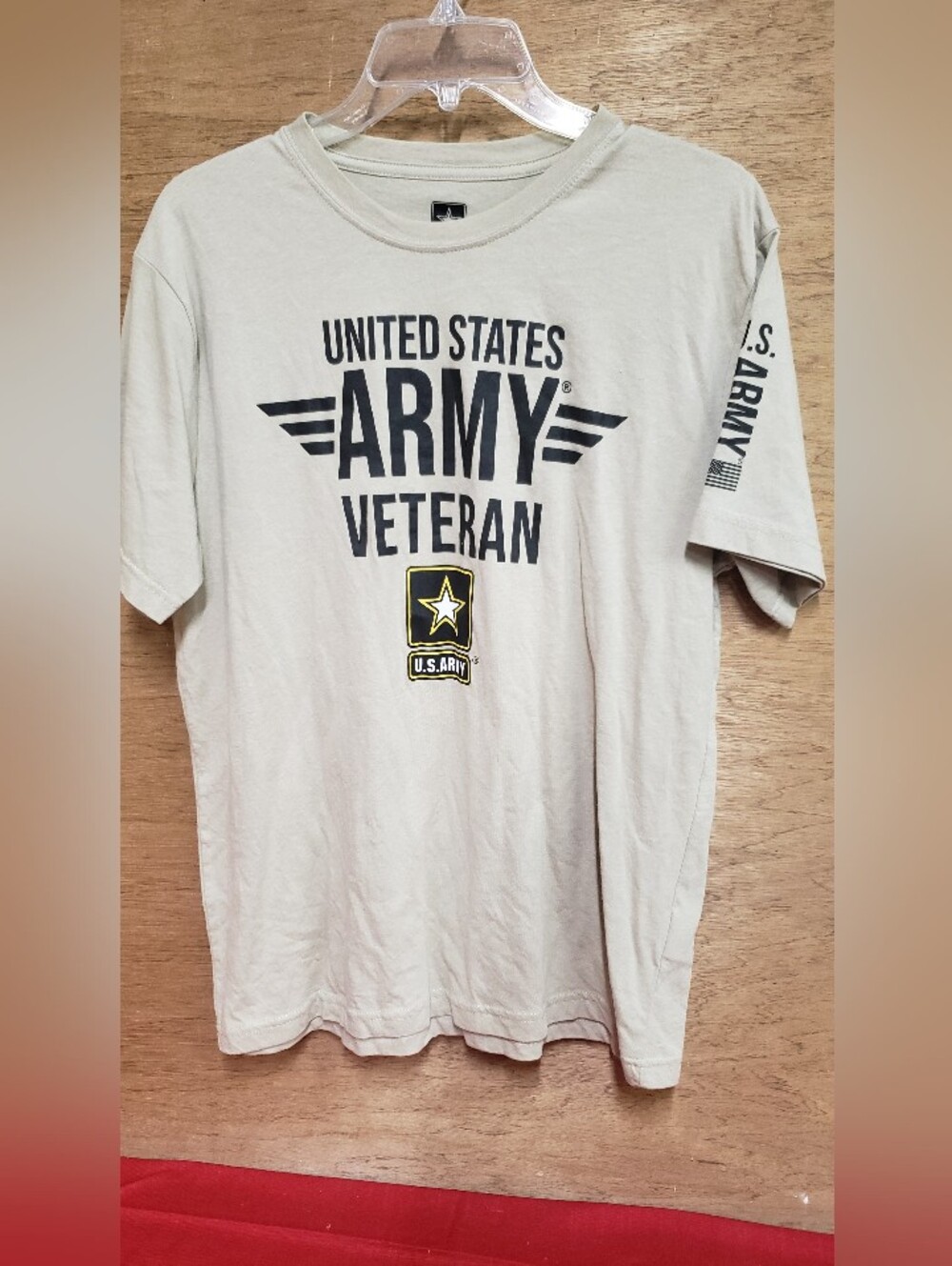 U.S. Army Tan Veteran Graphic Short Sleeve Tee Large